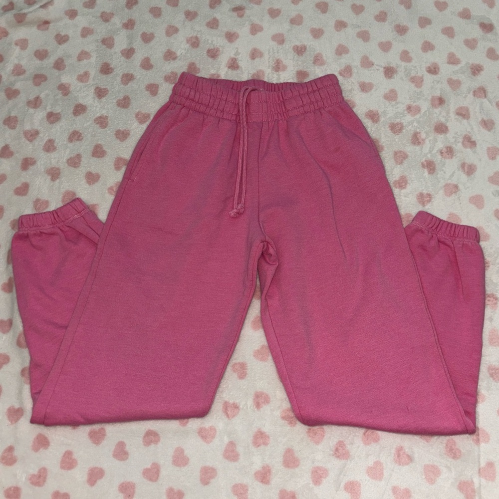 Garage pink sweatpants joggers size xsmall hot pink